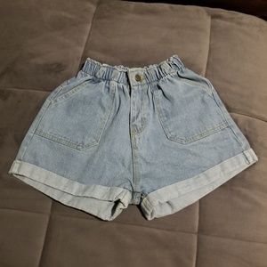 Vintage Shorts - Vintage elastic waist denim shorts! Vintage Shorts - Vintage elastic waist denim shorts!